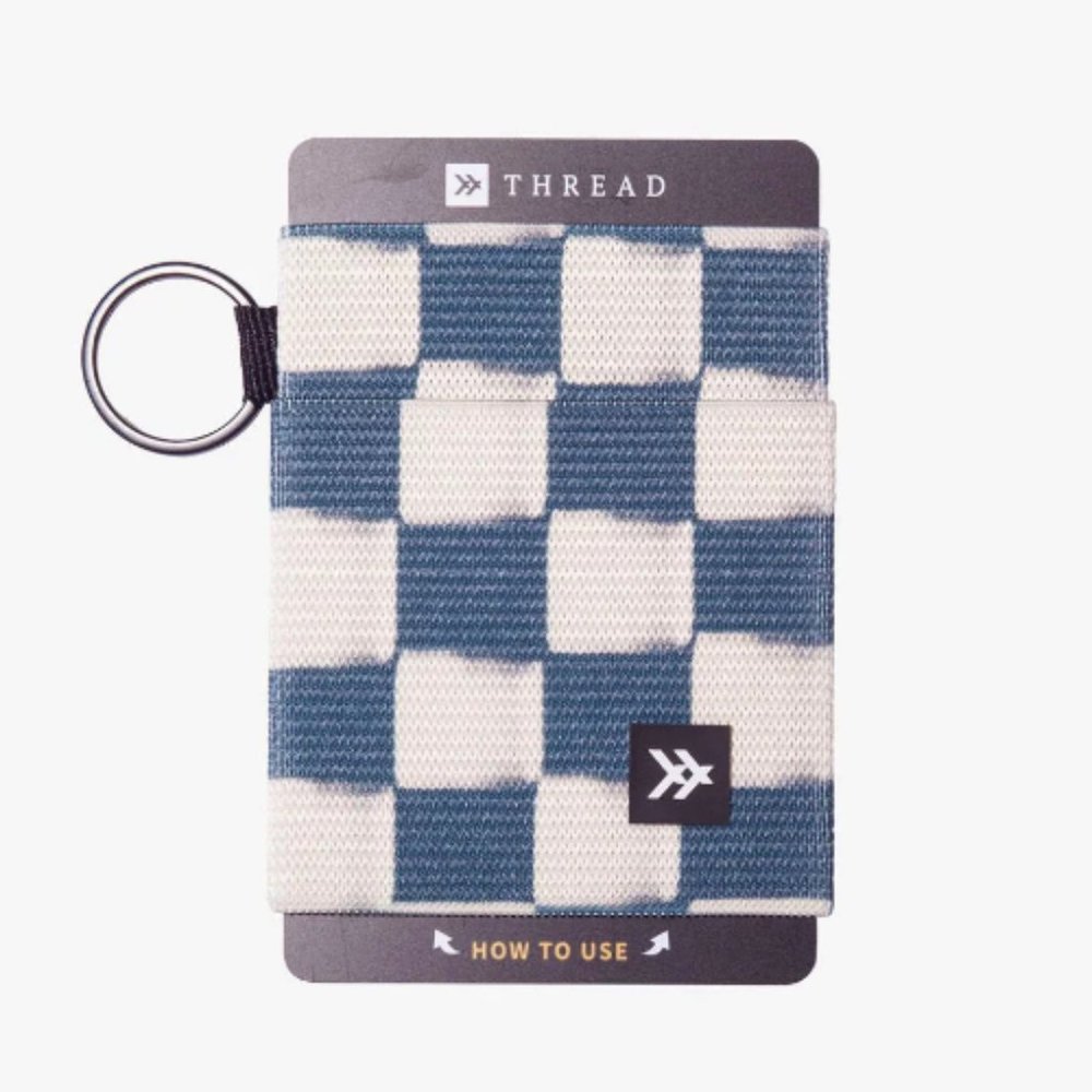Thread Wallets - Faded Check Elastic Wallet